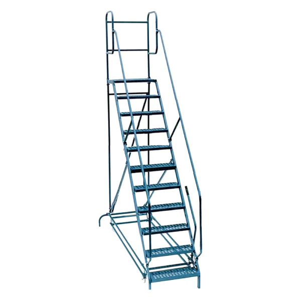 Mobile ladder for tire service 10-step