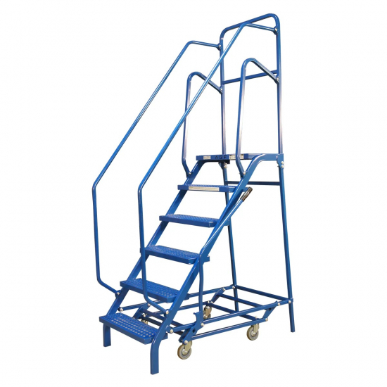 Mobile ladder for tire service 6-step