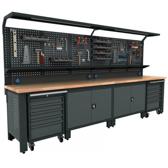 Workbench with perforated wall Valkenpower ver. 3