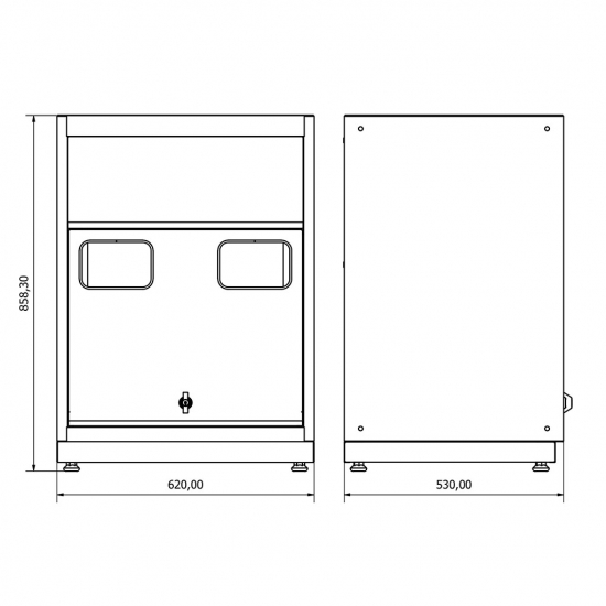 Valkenpower lower cabinet for coils