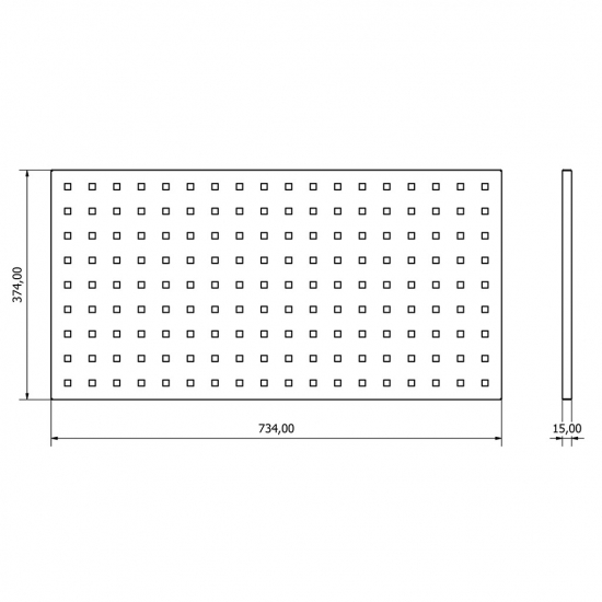 Corner cabinet tool wall Valkenpower