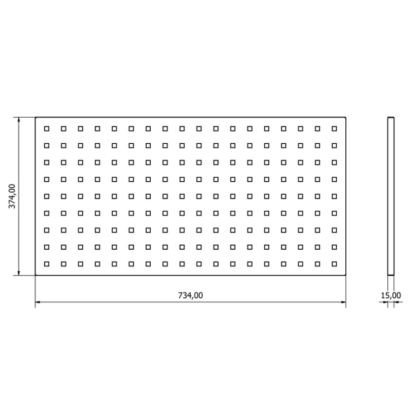 Corner cabinet tool wall Valkenpower