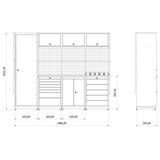 Modular workshop workplace Valkenpower no. 3