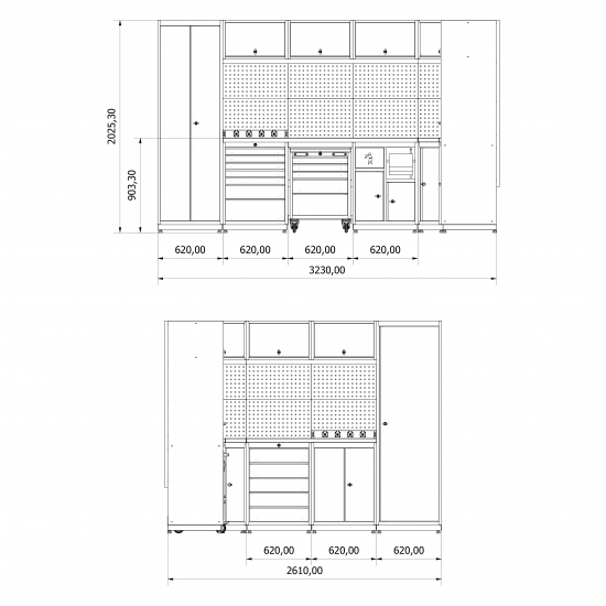 Modular workshop workplace Valkenpower no. 3