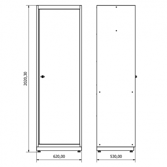 Wardrobe single door Valkenpower