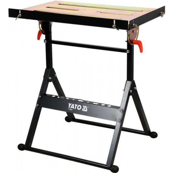 Folding welding table