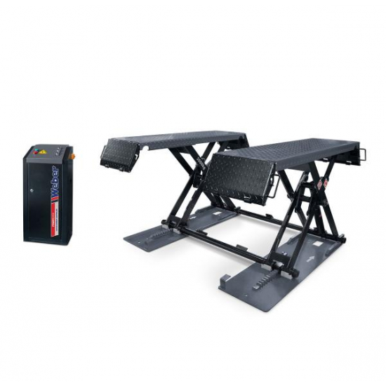 Mobile short-stroke Weber scissor lift for cars and minibuses