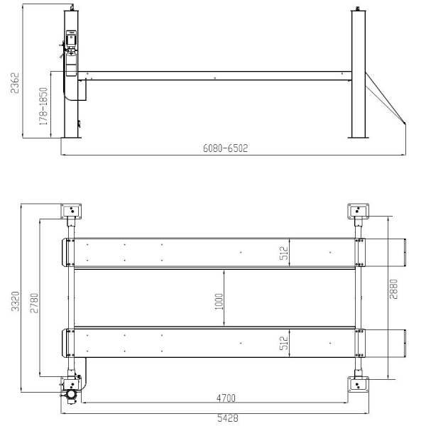 Четырехстоечный подъемник Weber Autolift 6.4