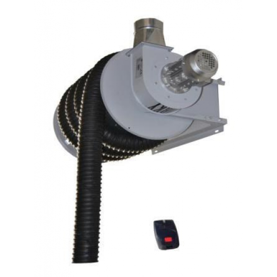 Electric gas hose reel with GERFT fan