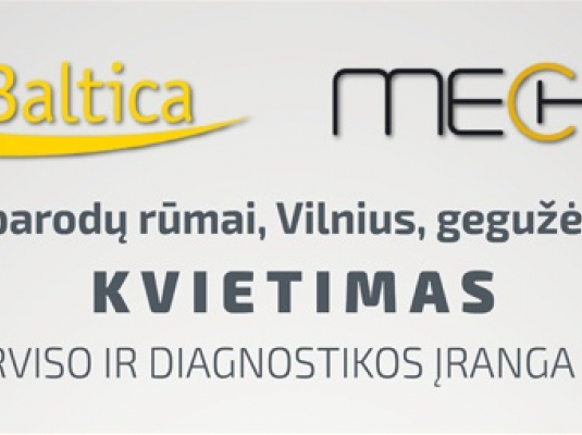 Kviečiame į Mechanika‘18 ir TransBaltica‘18 parodą