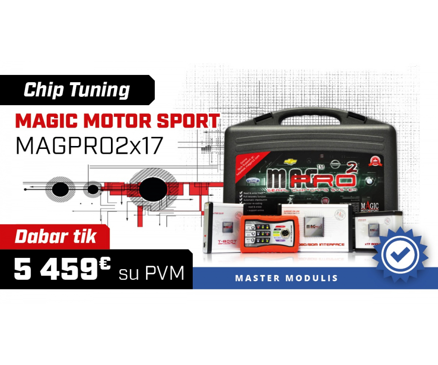 Profesionali čipavimo įranga Magic MotorSport MAGPro2x17 dabar už velniškai gerą kainą!